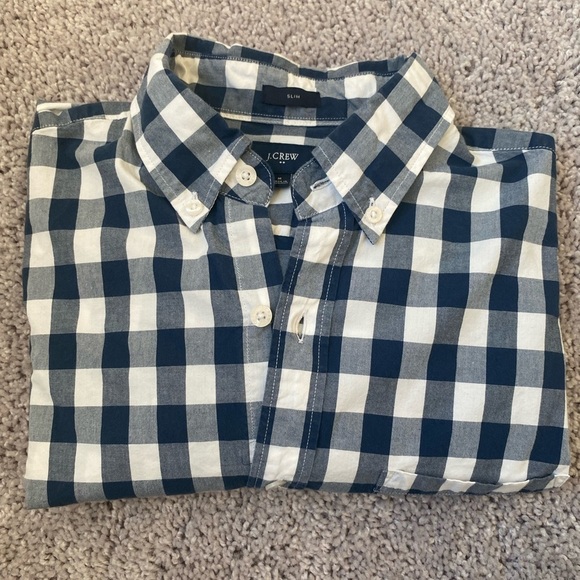 J. Crew slim short sleeve button down shirt - Picture 1 of 3